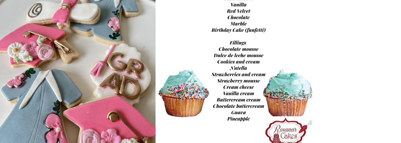 Roxana's Cakes Menu
