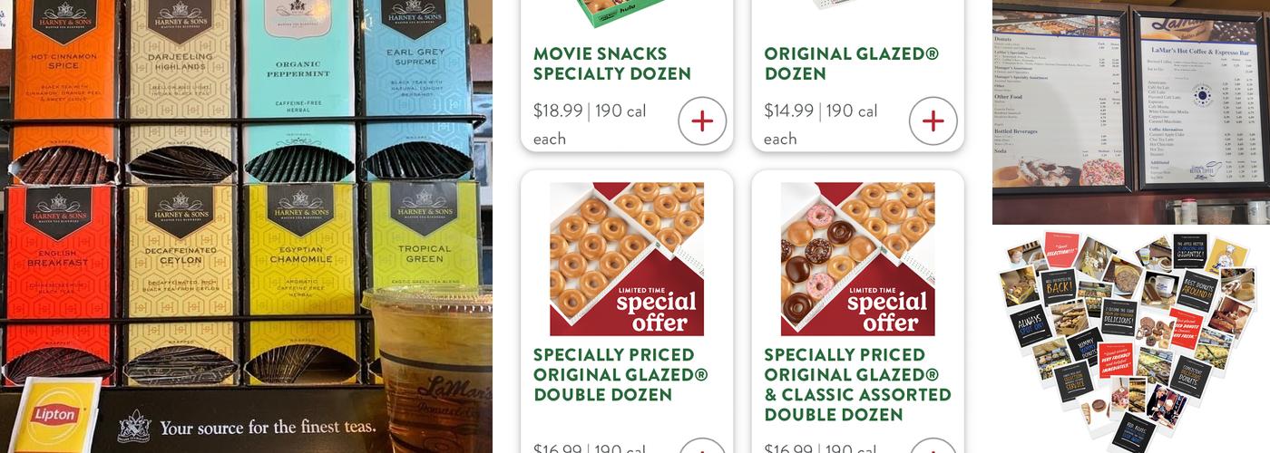 LaMar's Donuts and Coffee Menu