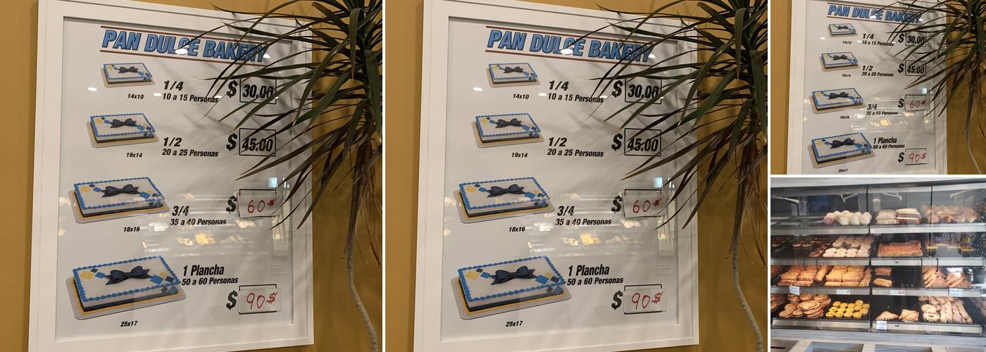 Pan Dulce Bakery Menu