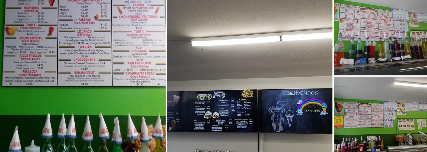 Neveria Arcoiris Menu