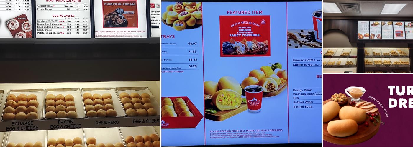Kolache Factory Menu