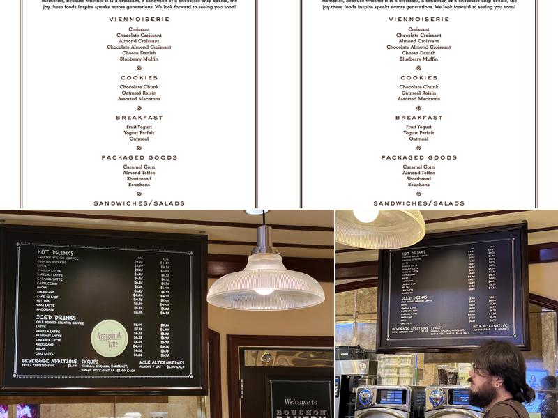 Bouchon Bakery Menu