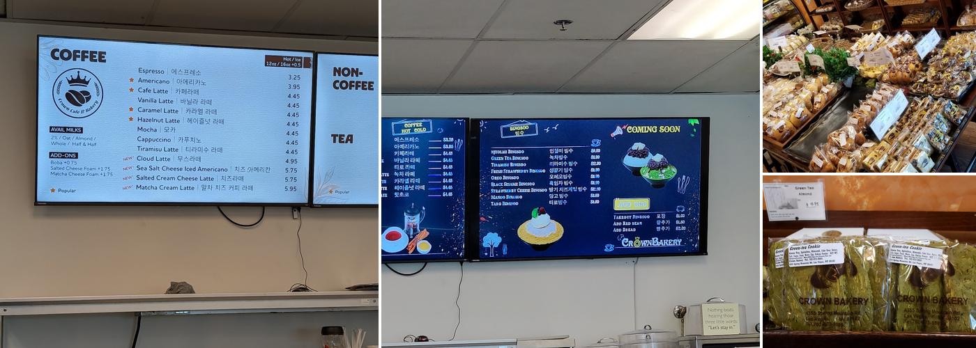 Crown Bakery Menu
