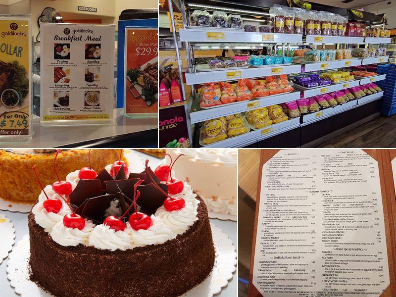 Goldilocks Bakeshop and Restaurant Menu