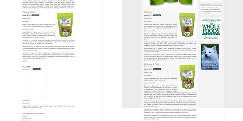 Alaska's Bakery Menu