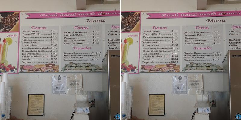 Fresh Donuts Menu