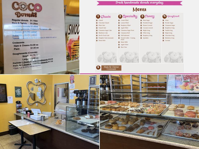 Coco Donuts Menu