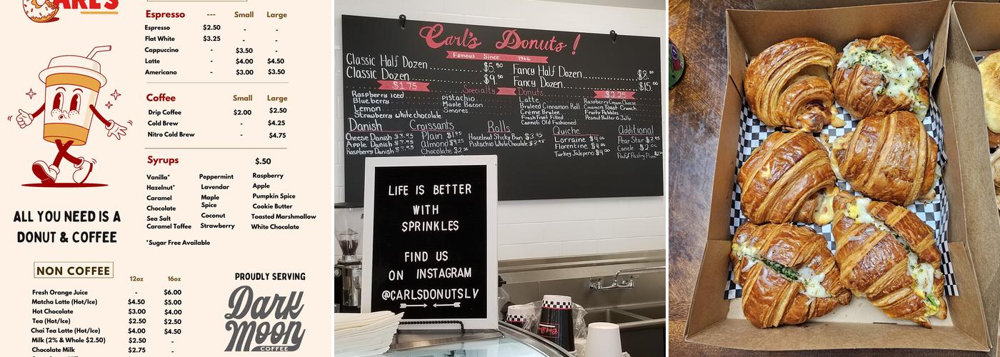 Carl's Donuts Menu