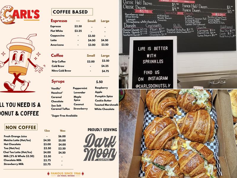 Carl's Donuts Menu