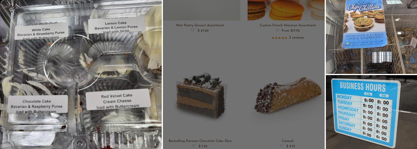 Freed's Bakery Menu