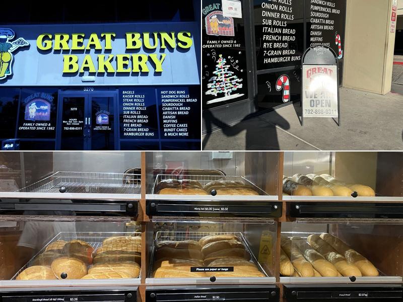 Great Buns Bakery Menu