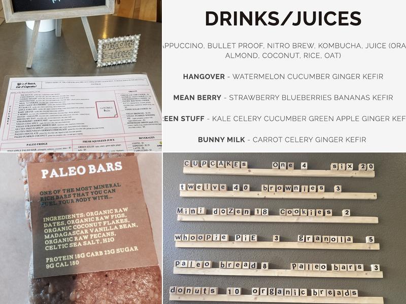 Batch Cupcakery Menu