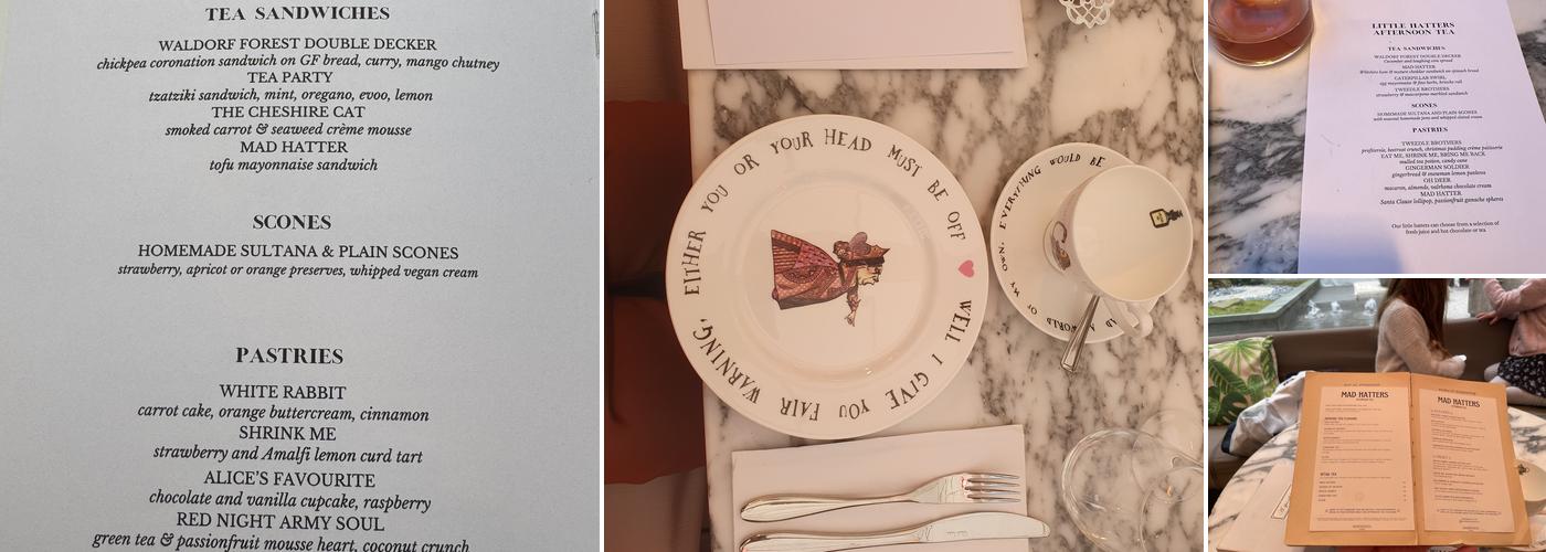 Mad Hatters Afternoon Tea Menu