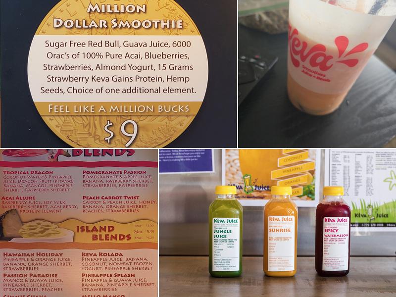 Keva Juice Menu