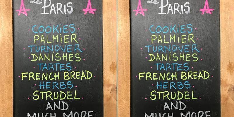 Le Paris Menu