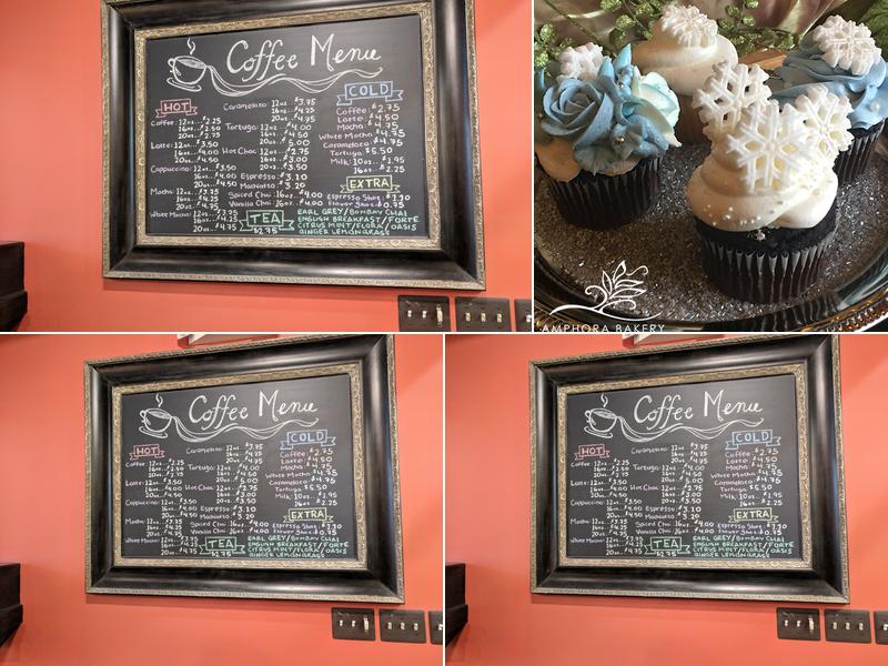 Amphora Bakery Menu