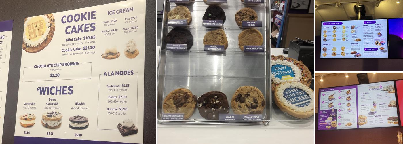 Insomnia Cookies Menu