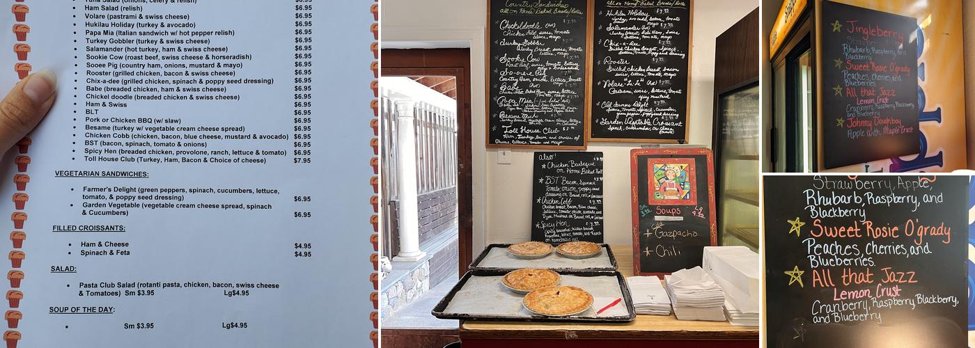 The Upper Crust Menu