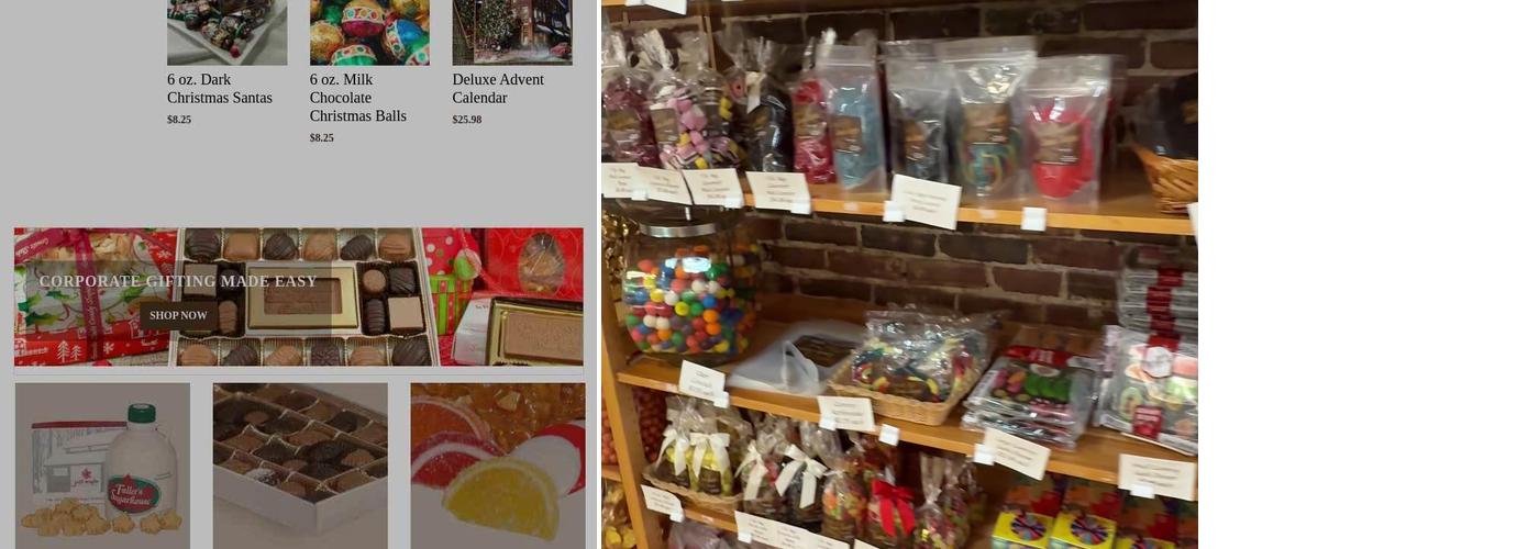Granite State Candy Shop Menu