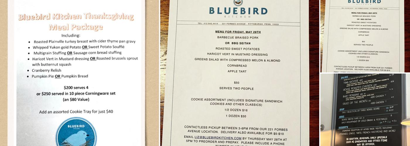 Bluebird Kitchen Menu
