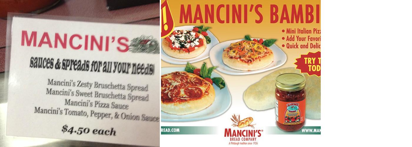 Mancini's Bread Co. Menu