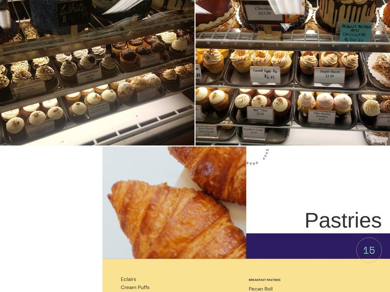 Grandview Bakery & Sweet Shop Menu