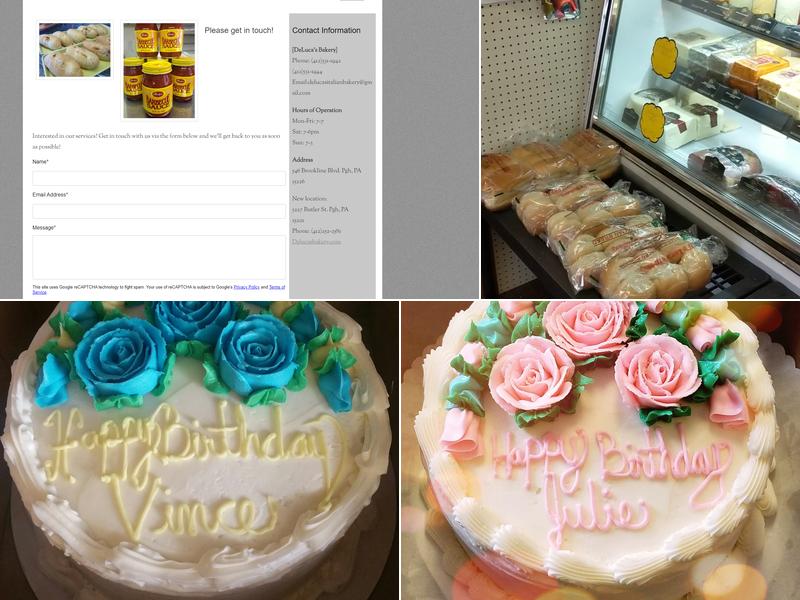 Deluca's Bakery Bread Co. Menu