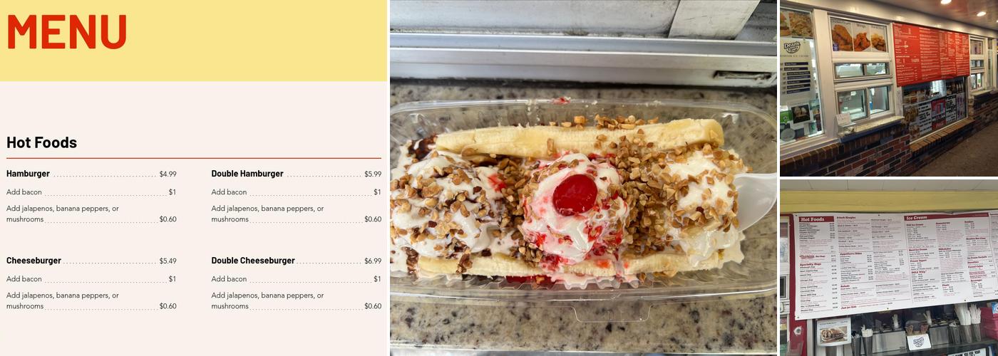 Crafton Ice Cream Delite Menu