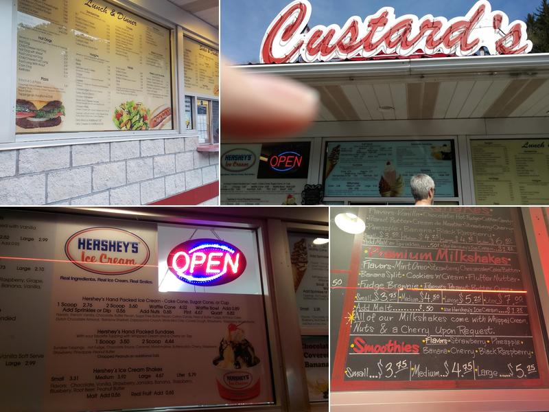 Custard's Menu