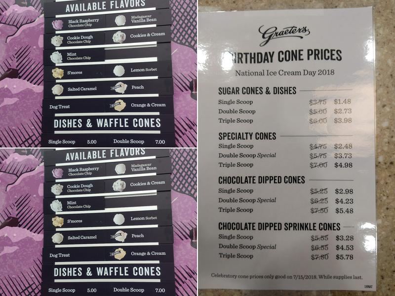 Graeter's Ice Cream Menu