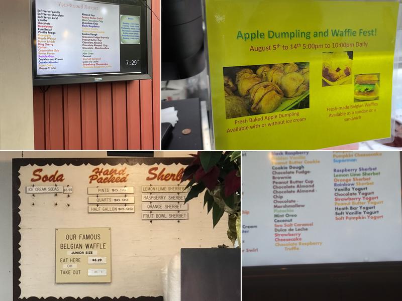 Bethlehem Dairy Store Menu