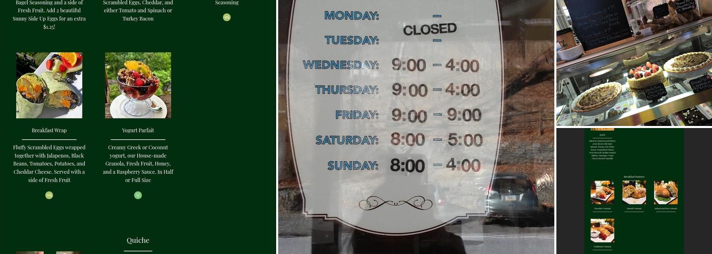 Saint Peters Bakery Menu