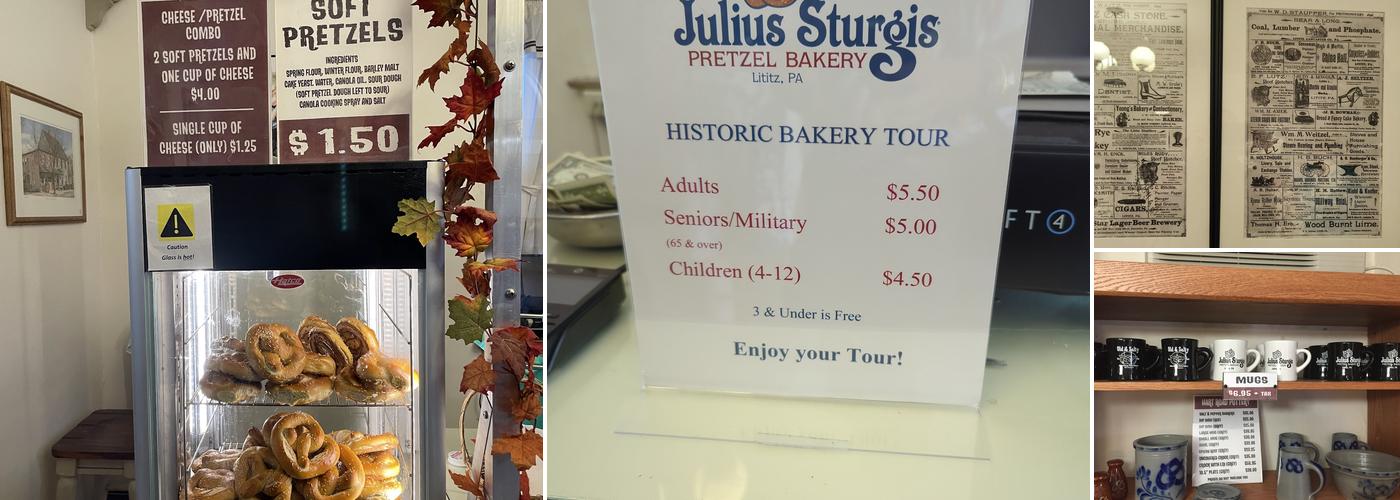 Julius Sturgis Pretzel Bakery Menu