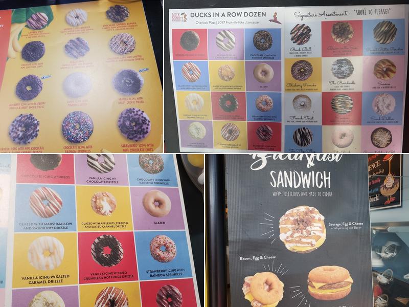 Duck Donuts Menu