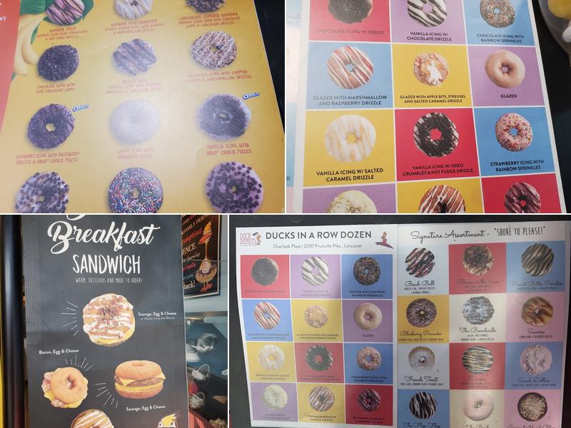 Duck Donuts Menu