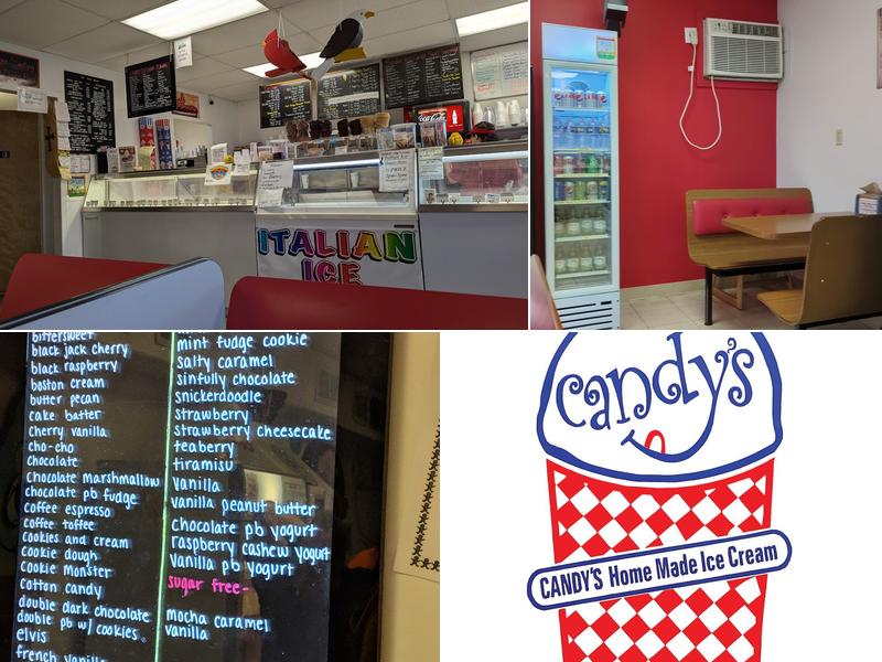 Candy's Homemade Ice Cream Menu