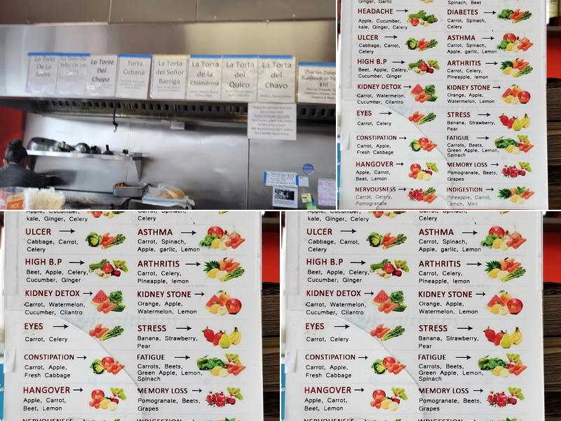Amigon's Bakery Menu