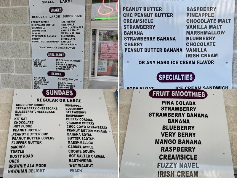 Tasty Swirl Menu