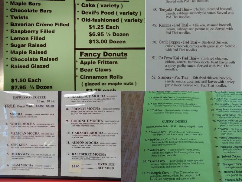 Master Donut Menu