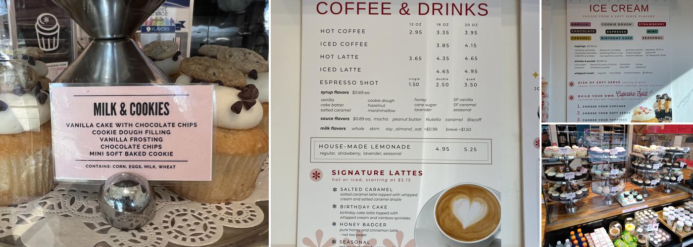 Lancaster Cupcake Menu