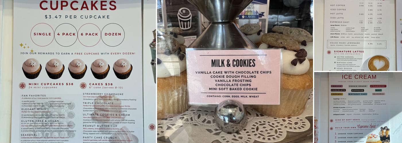 Lancaster Cupcake Menu