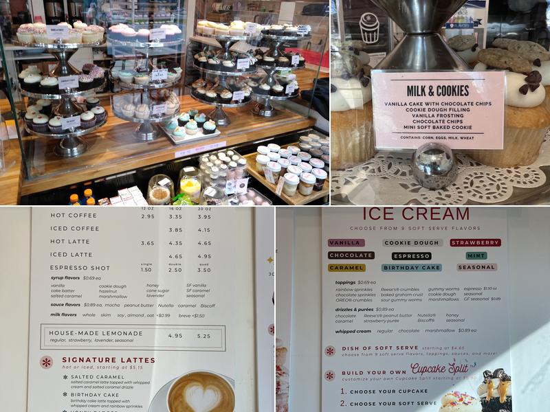 Lancaster Cupcake Menu