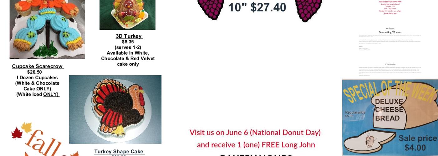 Achenbach's Pastries, Inc Menu