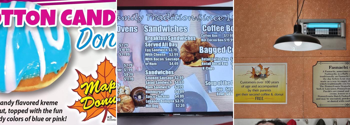 Maple Donuts Menu