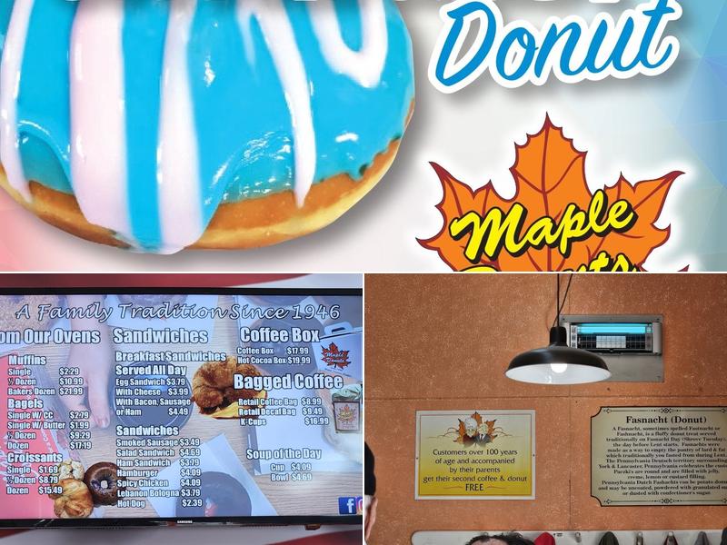 Maple Donuts Menu