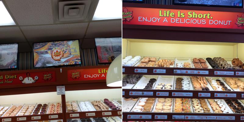 Maple Donuts Menu