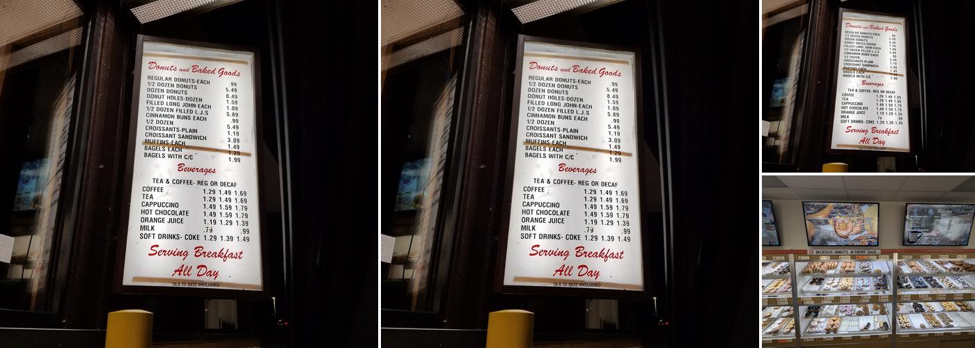 Maple Donuts Menu