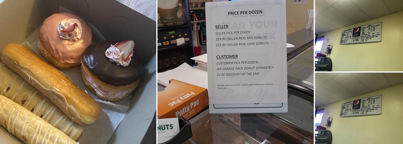 Puck's Donuts Menu