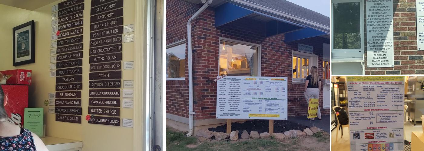 3B Ice Cream (Derry St.) Menu