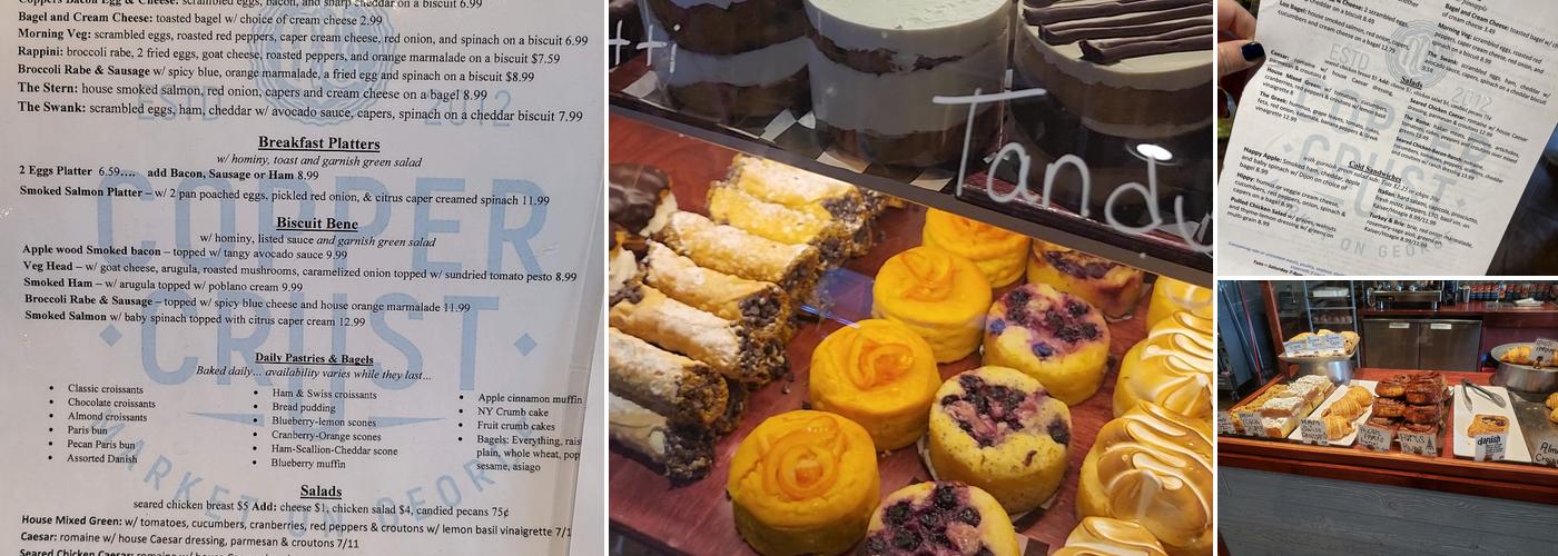 The Copper Crust Co. Menu